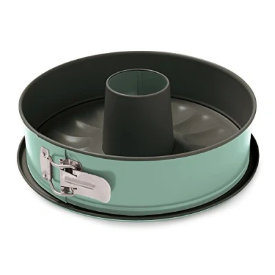 Immagine di Guardini, Linea Bon Ton, Tortiera apribile 1 Fondo con cono 26cm, Salvagoccia, Acciaio rivestimento antiaderente, Verde Salvia, Per torte e cheesecakes