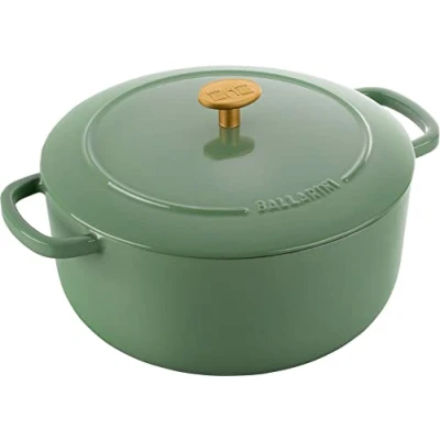 Immagine di BALLARINI Bellamonte Casseruola in ghisa smaltata, rotonda, 26 cm, 5,5 l, colore: verde