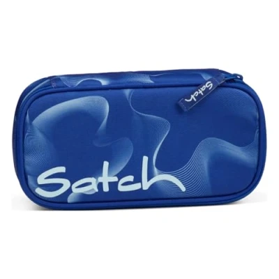 Immagine di satch Astuccio Rigido Extra large incl. divisorio Scomparto con cerniera Portapenne Triangolo Finestra per l&#039;orario Vibrant Blue Blu