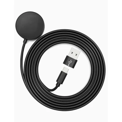 Immagine di Sinoacc 1M(3.3ft) Caricatore Compatibile con Samsung Galaxy Watch 7/Ultra/6/6 Classic/5/5 Pro/4/4 Classic/3/Active 2/Active 1/Fe, Cavo Ricarica Magnetico per Orologio, Adattatore da USB