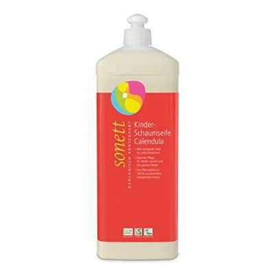Immagine di sapone in schiuma per bambini con calendula: delicato la pelle delicata dei bambini, 1 l