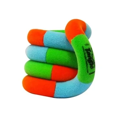 Immagine di Tangle Jr. Fuzzies Giocattolo sensoriale torcente arancione verde blu in confezione ufficiale