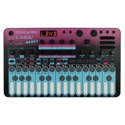 Immagine di Sonicware Liven Bass &amp; Beats [Sintetizzatore di bassi + Groovebox] 2x Wavetable OSC, Sub Generatore rumore, Sequencer ritmi, MIDI, Sync Audio