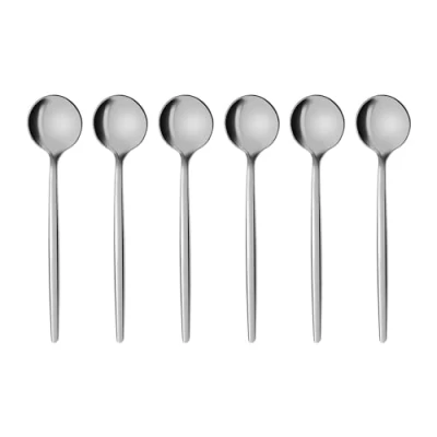 Immagine di GRÄWE 6 cucchiaini da caffè Provence, lavabili in lavastoviglie, cucchiai dessert, cucchiaino acciaio inox, piccolo