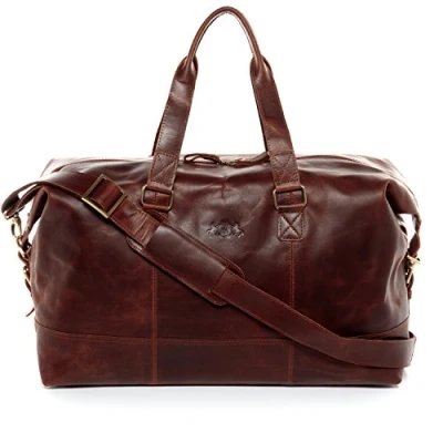 Immagine di SID &amp; VAIN Weekender Travel YALE XL Valigia brauncognac, Taglia: One Size, Braun cognac