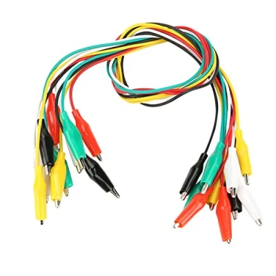 Immagine di Fafeicy Cavi Coccodrillo 10 Pezzi, 5 Colori di Prova con Clip a Puntali per Test