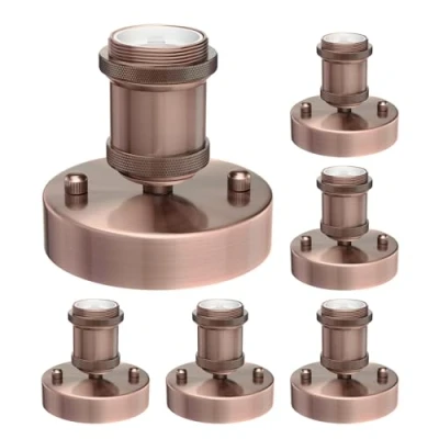 Immagine di ledscom.de 6 pezzi Plafoniera/porta lampada RETRA, bronzo opaco, 1x E27 max. 60W