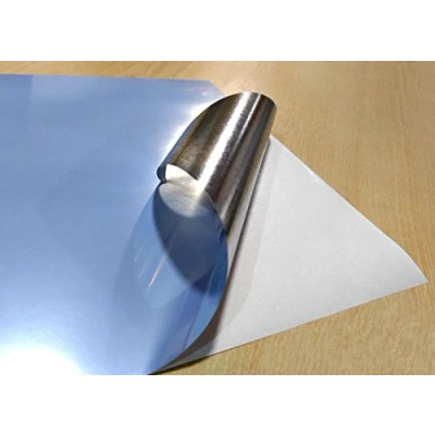 Immagine di 10 fogli di vinile alta qualità, formato A4, colore argento metallizzato, autoadesivi, stampabile a laser e getto d&#039;inchiostro.