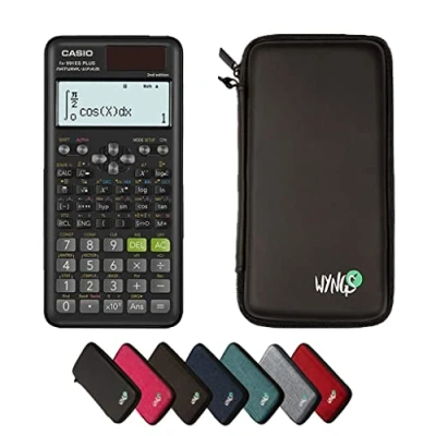Immagine di Calcolatore scientifico Casio FX 991ES Plus 2 edizione + custodia protettiva WYNGS nero