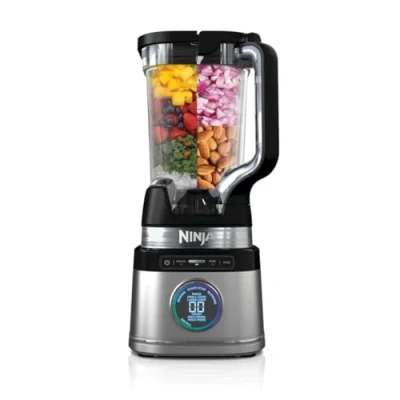 Immagine di Ninja Frullatore Detect Power Pro 1200W, Caraffa da 2L (Capacità Massima di 1900ml), Potente per Smoothie, Tritare Verdure e Preparare Bevande Ghiacciate, Nero, TB201EU