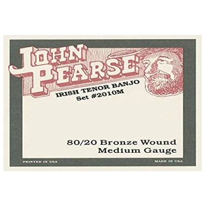 Immagine di John Pearse® Strings »2010M MEDIUM Irish Tenor Banjo 80/20 BRONZE« Corde per 012/038