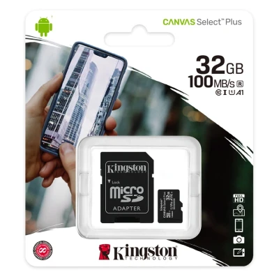 Immagine di Kingston Canvas Select Plus microSDHC 32GB + SD Adattatore