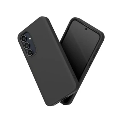 Immagine di RhinoShield Case Compatible with [Galaxy A55] SolidSuit Shock Absorbent Slim Design Protective Cover Premium Matte Finish 3.5M / 11ft Drop Protection Classic Black