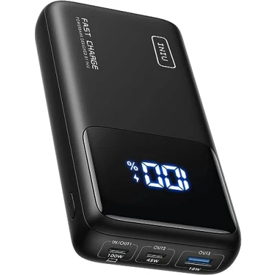Immagine di INIU Power Bank, 25000mAh 100W Fast Charging Powerbank, Caricatore Portatile USB C in &amp; out per MacBook Air Tablet iPhone 16 15 14 13 Pro Max Mini Plus iPad Samsung Steam Deck etc