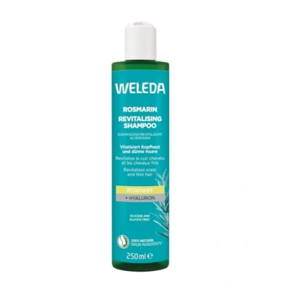 Immagine di WELEDA shampoo biologico al rosmarino rivitalizzante sapone naturale per la cura dei capelli con acido ialuronico e olio di un maggiore volume cuoio capelluto sano,