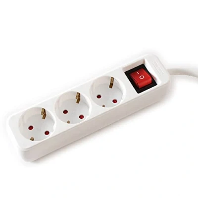 Immagine di Value 19.99.1077 Multipresa con interruttore Bianco Schuko 1 pz.