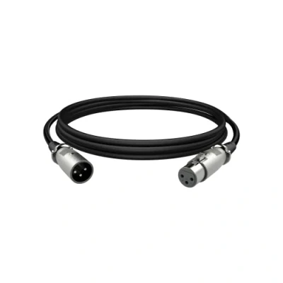 Immagine di HyperX Cavo XLR, Maschio/Femmina da 3,05 m, Connettore 3 pin in zinco pressofuso, Schermatura a spirale intrecciata, Compatibile con ProCast, Mixer Audio, apparecchiature video, Streaming, Nero