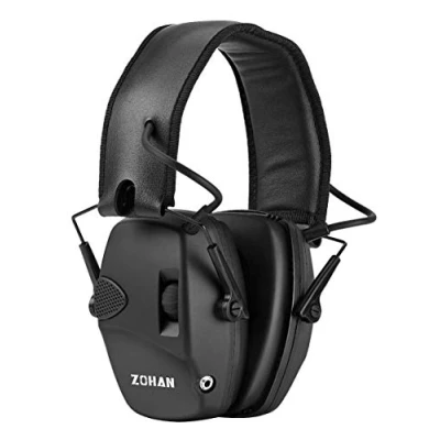Immagine di ZOHAN 054 cuffie da tiro Elettronico, SNR 27dB,NRR 22dB,Amplificazione Del Suono per La Caccia,Protezione acustica regolabile a cancellazione di rumore