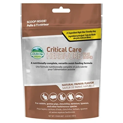 Immagine di Oxbow Critico Cura Macinatura Fine Animale Domestico Supplemento, 100 g