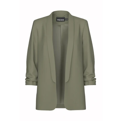 Immagine di Pieces Pcbosella 3/4 Blazer, Donna, Taglia: Medium, Deep green