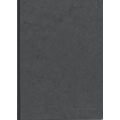 Immagine di Clairefontaine 795465C Collection Age Bag Un taccuino Cousu Dos Toilé grigio A5 14,8x21 cm 192 pagine rigate carta bianca 90g copertina in lustrée a grana grossa effetto cuoio