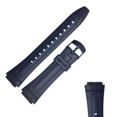 Immagine di Cinturino Orologio nero in gomma resina Compatibile con Casio AW 80 82 telememo 30 Ref CR0AE80 10117230
