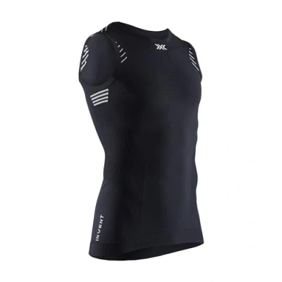 Immagine di X Bionic Invent 4.0 Maglia Termica Uomo Senza Maniche a Compressione Canotta ad Alte Prestazioni Per Running, Sci, Ciclismo, Fitness, e Sport Invernali Climi Rigidi, XL, Nero