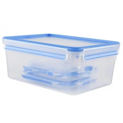 Immagine di Emsa Clip &amp; Close 017032508568 Contenitore Salvafreschezza, Plastica, Set 5 Pezzi, 0.15/0.25/0.55/1.00/3.70 l