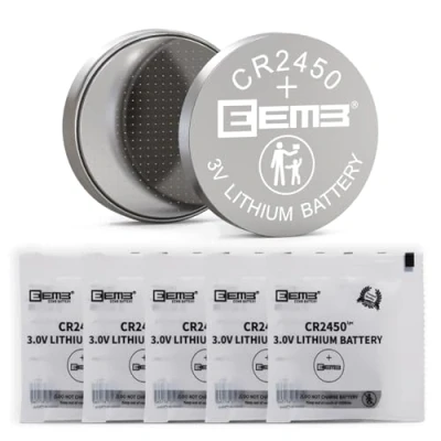 Immagine di EEMB Batterie a Bottone Al Litio CR2450, 3V, 5 Pezzi