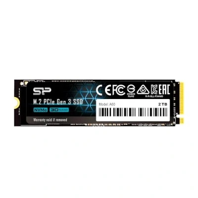 Immagine di Silicon Power PCIe M.2 NVMe SSD 2TB Gen3x4 R/W up to 2, 200/1, 600MB/s Internal