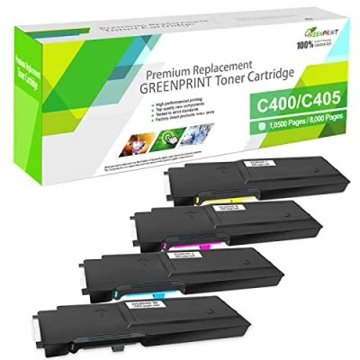Immagine di GREENPRINT 4 Colori Cartucce di Toner Compatibile per XEROX VersaLink C400 C400n C400dn C405 C405n C405dn MFP 【Extra Alto Rendimento】 10500 Pagine Nero &amp; 8000 C M Y