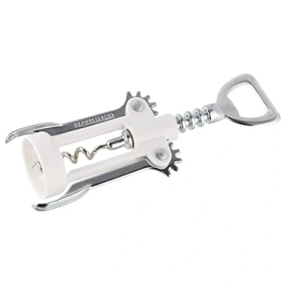 Immagine di FACKELMANN Cavatappi con apribottiglie, 16,5 cm, in bianco/argento, plastica, x 7,9 3,8 49786
