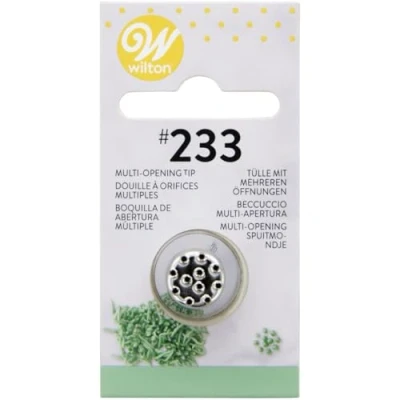 Immagine di Wilton Blister Cornetto Multi Foro N. 233 Beccuccio, Acciaio, Argento