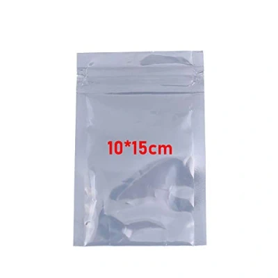 Immagine di 100 Pezzi Richiudibile Anti Static Sacchetti Ermetici 5 misure con cerniera antistatica Buste Antistatiche Ottime e Resistenti, per componenti elettronici sensibili ESD computer