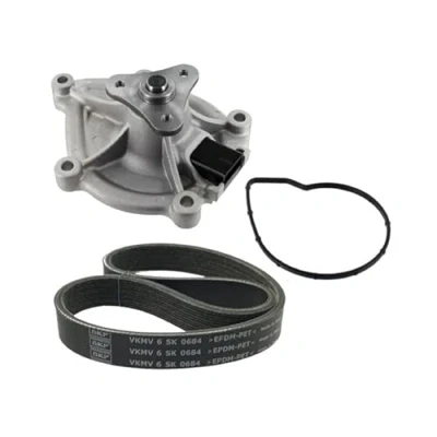 Immagine di SKF VKMC 33843 Pompa acqua + Kit cinghia Poly V con guarnizioni CITROËN: C3 Picasso, DS3 Hatchback, C4 Picasso 1, PEUGEOT: 207 CC, Hatchback