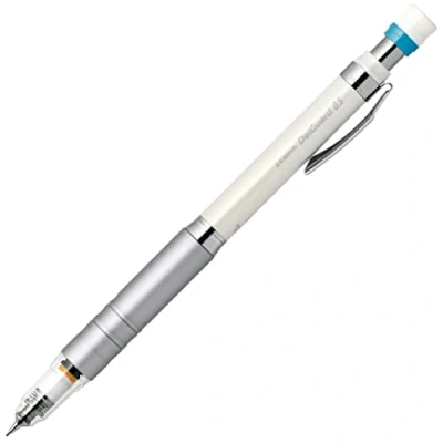 Immagine di Portamine Zebra Delguard tipo LX 0.5 mm, corpo bianco (p ma86 w)