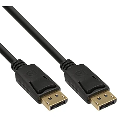 Immagine di InLine® 17133P Cavo DisplayPort nero, contatti dorati, 0,3 m
