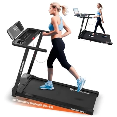 Immagine di Mobvoi Home Tapis Roulant Ultra con Inclinazione del 6% per casa e ufficio 2.5HP Supporto 3 in 1 Tazza Telefono Laptop Ampia Area di Corsa Display a LED 120kg 12km/h