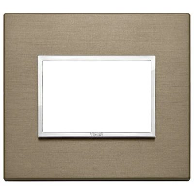 Immagine di Vimar serie Eikon Evo Placca 3 moduli alluminio Bronzo Scuro