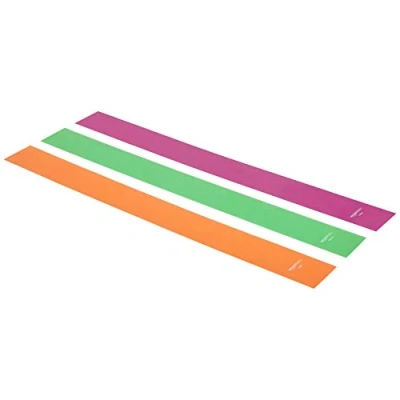 Immagine di Amazon Basics Fascia elastica di resistenza in TPE, 1500 mm, set da 3 unità , Multicolore
