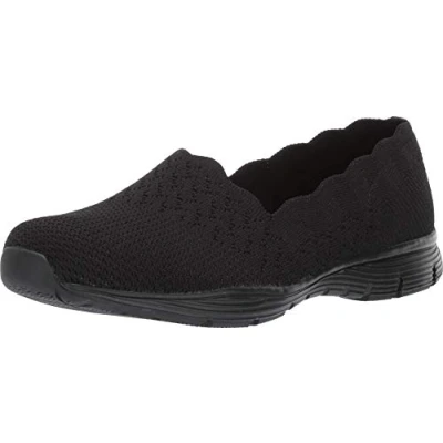 Immagine di Skechers Seager Stat, Sneaker Infilare Donna, Nero Bbk, 40 EU