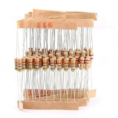 Immagine di Kit di Resistori da 1000 pz a pellicola al carbonio 1/2 Watt 1 10 Ohm 100 Valori tolleranza 5% assortiti Assortimento Componenti resistenza elettronica