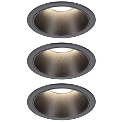 Immagine di Paulmann 94869 Cole Coin Lampada da incasso LED (monocolore) 6 W Nero