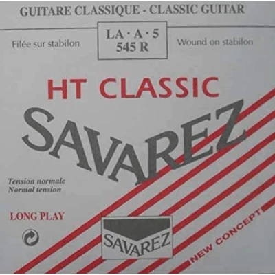 Immagine di SAVAREZ 545R CORDA SINGOLA LA a 5 CHITARRA CLASSICA in Nylon, Rivestita, Tensione normale, Serie HT