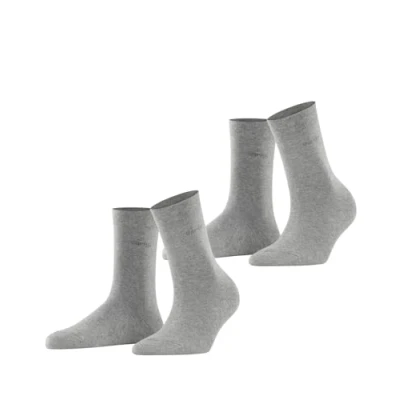 Immagine di Esprit Basic EASY 2PACK UNI Calze, Donna, Taglia: 39 42, Light greymel
