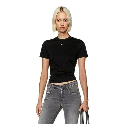Immagine di Diesel Microdiv Tshirt basic, Donna, Taglia: Medium, Black
