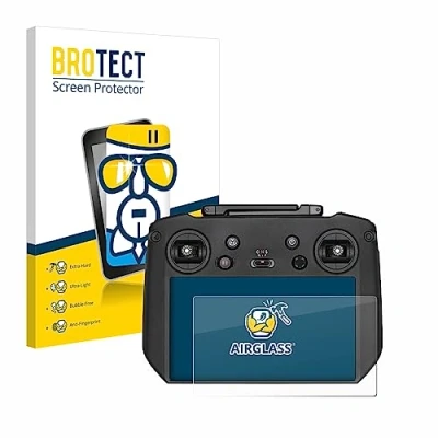 Immagine di brotect Pellicola Protettiva Vetro per DJI Mavic 3 RC Pro Protezione Schermo [Durezza Estrema 9H, Chiaro]