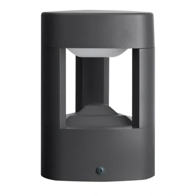 Immagine di lampada LED da esterni &#039;Pirron&#039; (Moderno) colore Nero, in Alluminio (90 luci, lampadina inclusa) di Lucande lampioncino, paletto luminoso, viale, lampione
