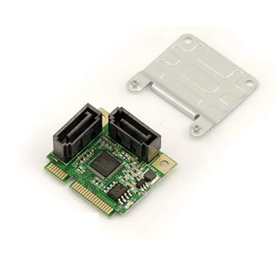Immagine di KALEA INFORMATIQUE Scheda controller Mini PCI Express 2 PORTI SATA 3.0 con chipset ASM1061R e supporto RAID