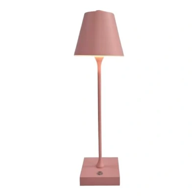 Immagine di Lampada led da tavolo touch con batteria ricaricabile usb 3 tonalità di colore dimmerabile (Rosa)